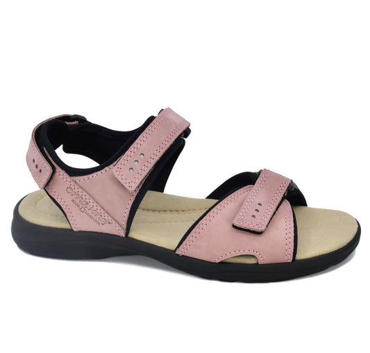 Liiva Women's Leather Sandals - Pink - ORÉA PARIS