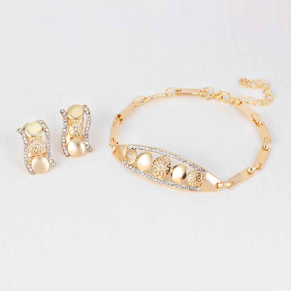 New European And American Exaggerated Jewelry Sets, Women's Bridal Jewelry Four Sets