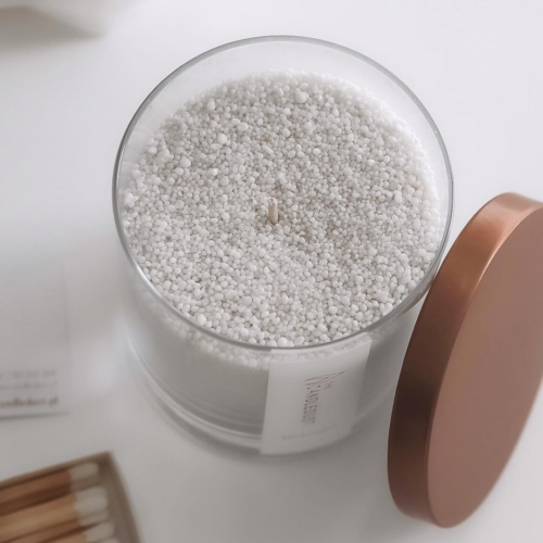 Powdered Candle in Glass - Dark Honey 160g - ORÉA PARIS