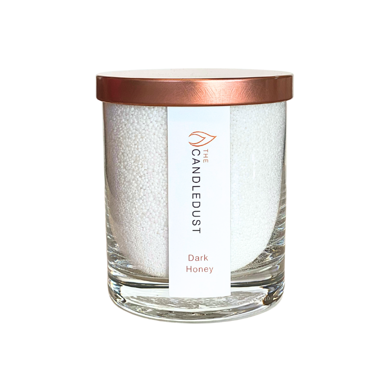 Powdered Candle in Glass - Dark Honey 160g - ORÉA PARIS