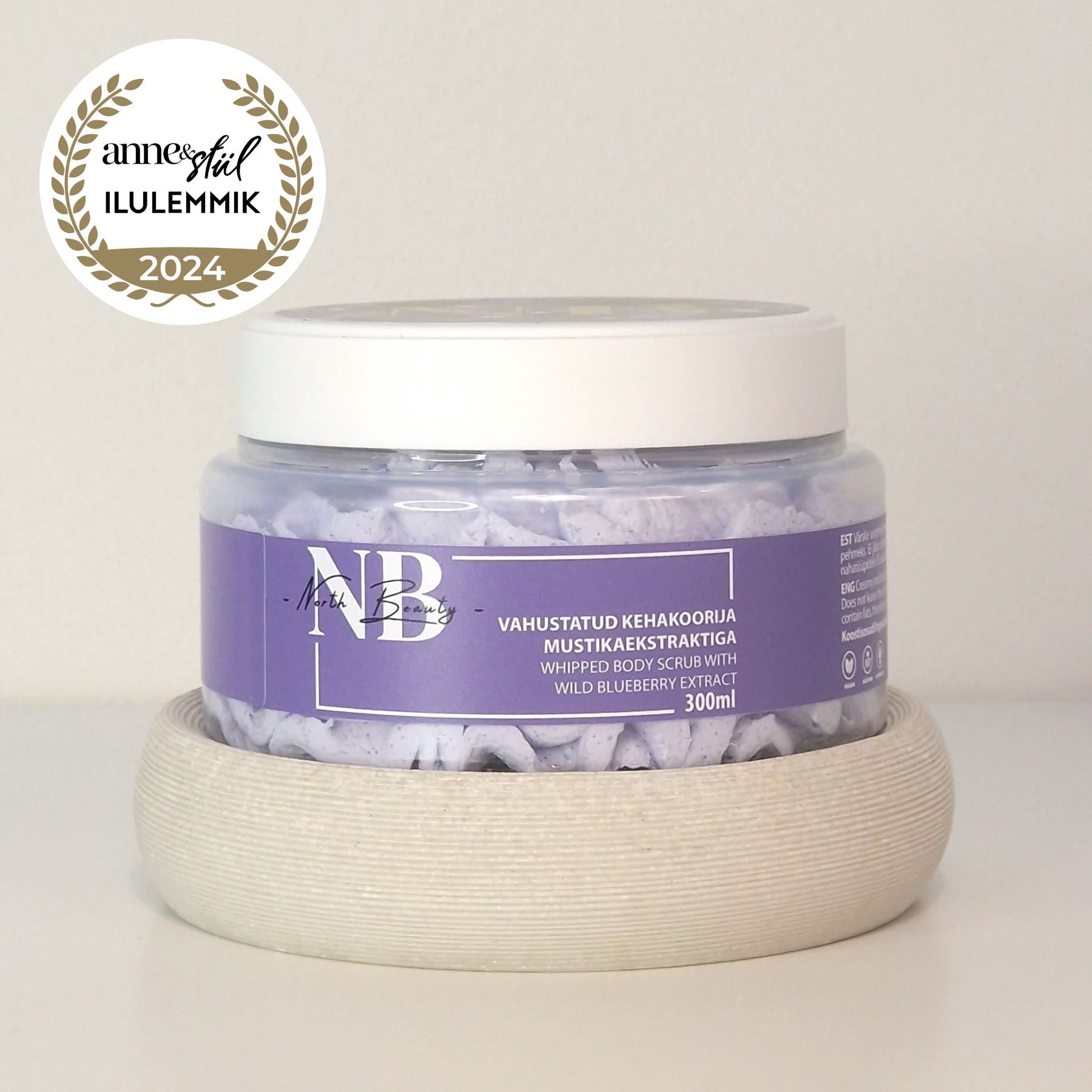 Whipped Sugar Body Scrub With Blueberry, 300 ml - ORÉA PARIS