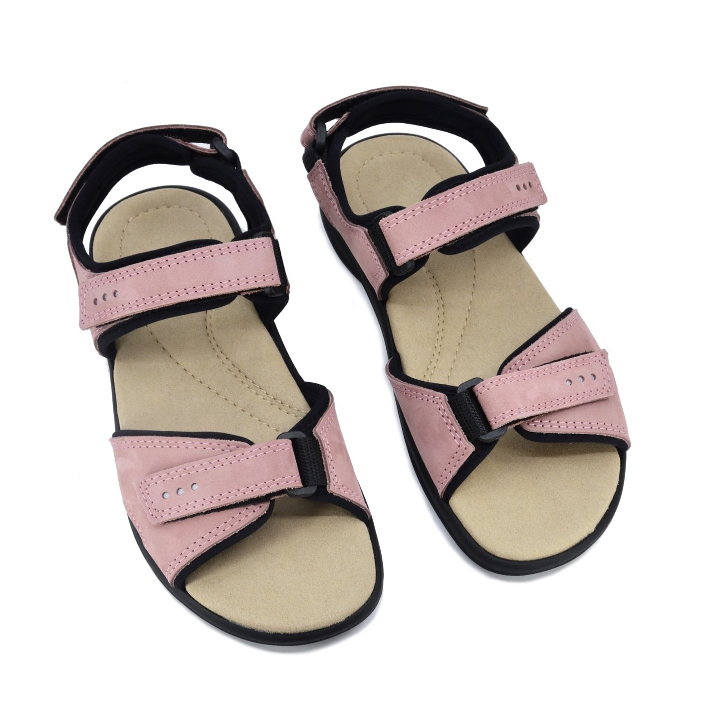 Liiva Women's Leather Sandals - Pink - ORÉA PARIS