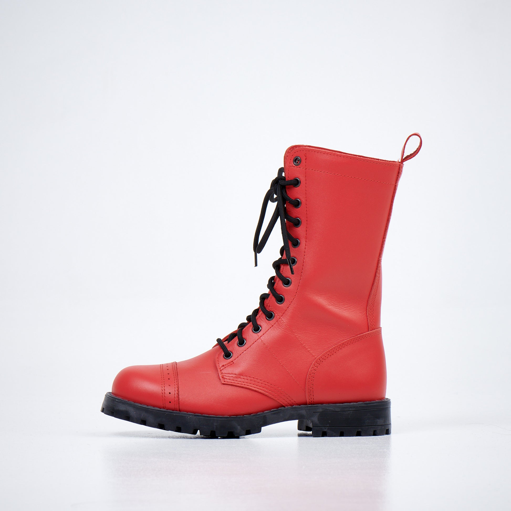 516 aka High Aviator Boots - Red - ORÉA PARIS