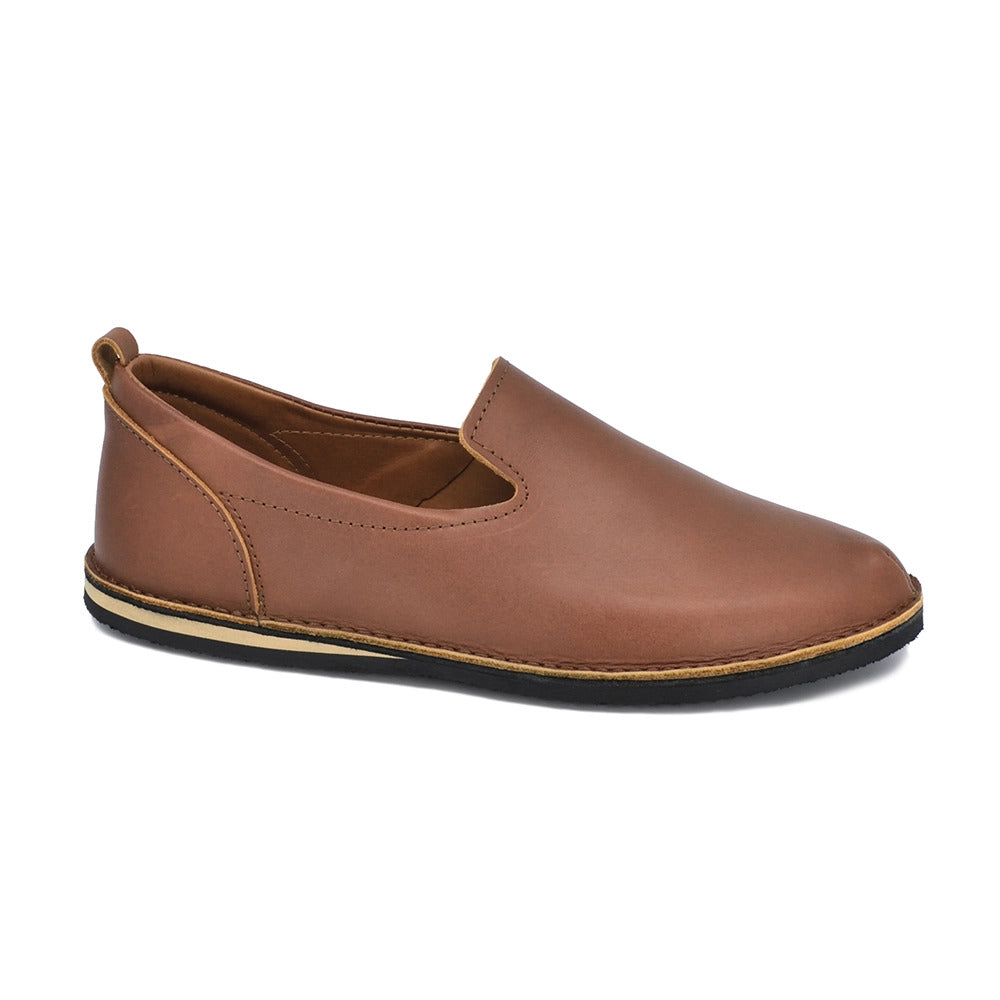 London - Classic shoes in the TOKU style - Brown - ORÉA PARIS