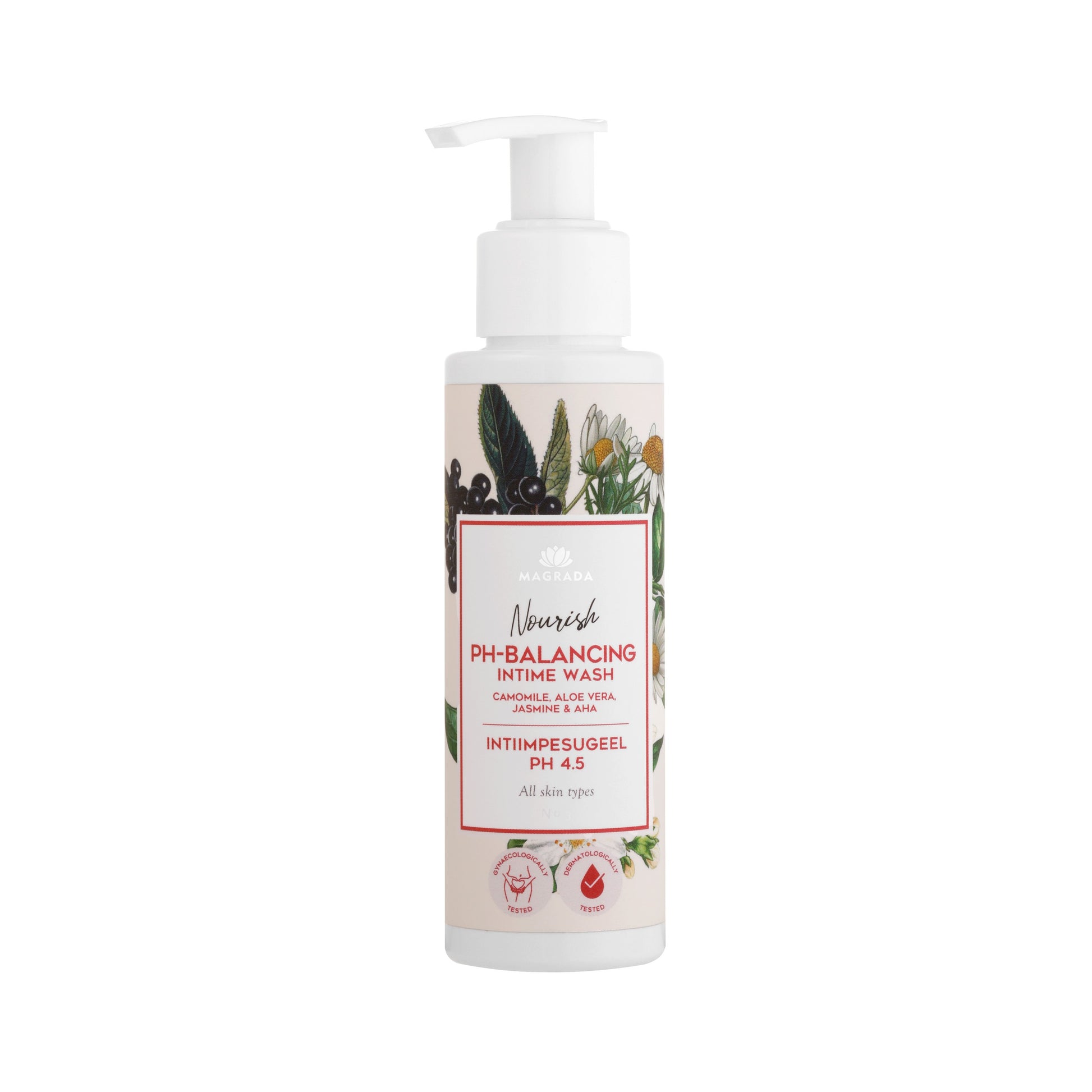 Intimate Wash Gel with Chamomile, Aloe, and AHA, pH 4.5 - ORÉA PARIS