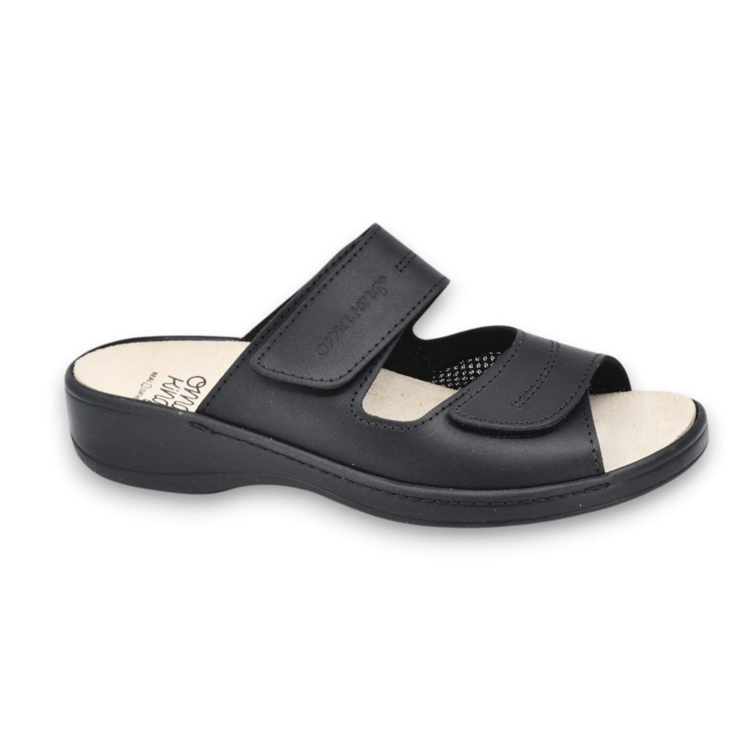 Professional Heel-Cushioned Sandals - Black - ORÉA PARIS