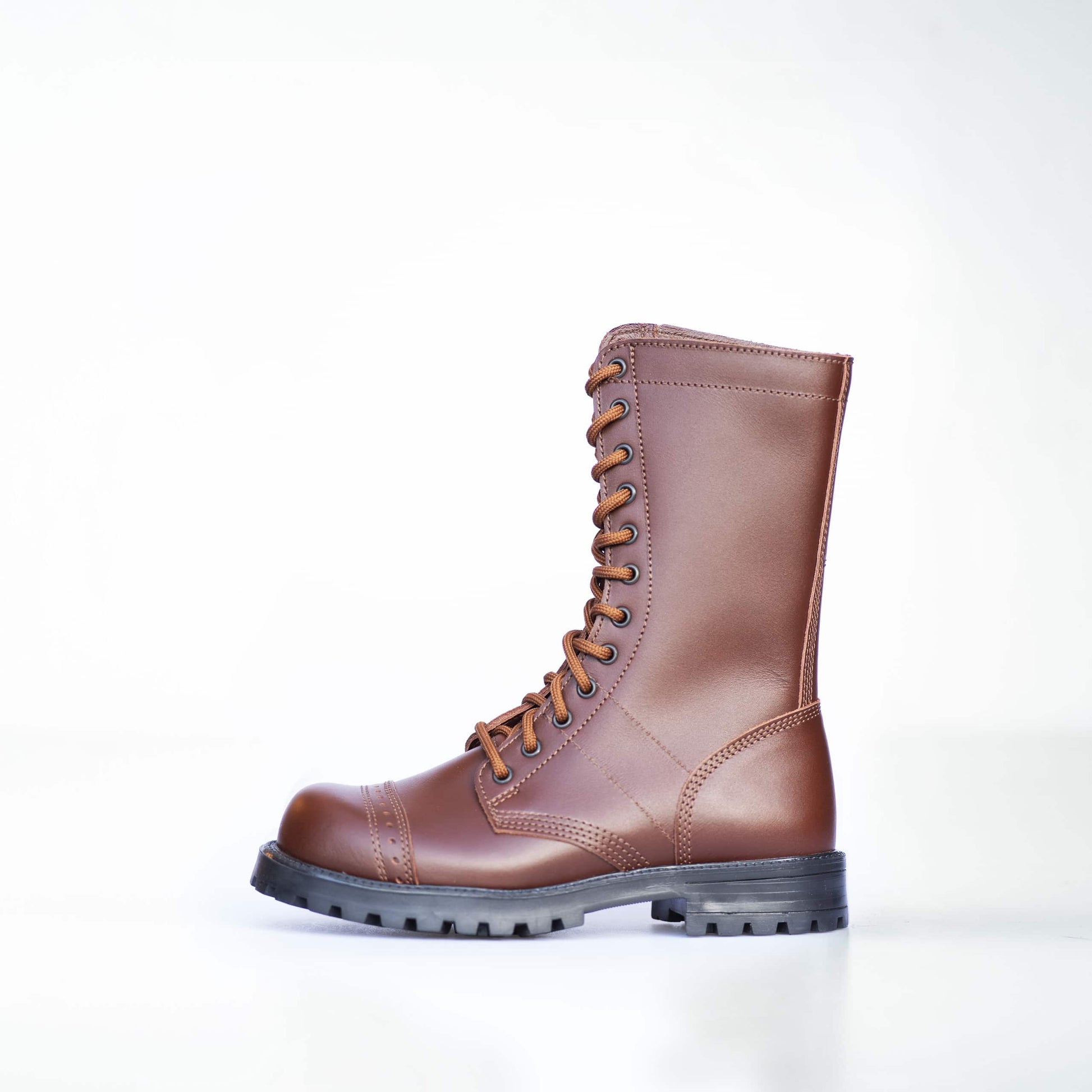 516 aka High Aviator Boots - Brown - ORÉA PARIS
