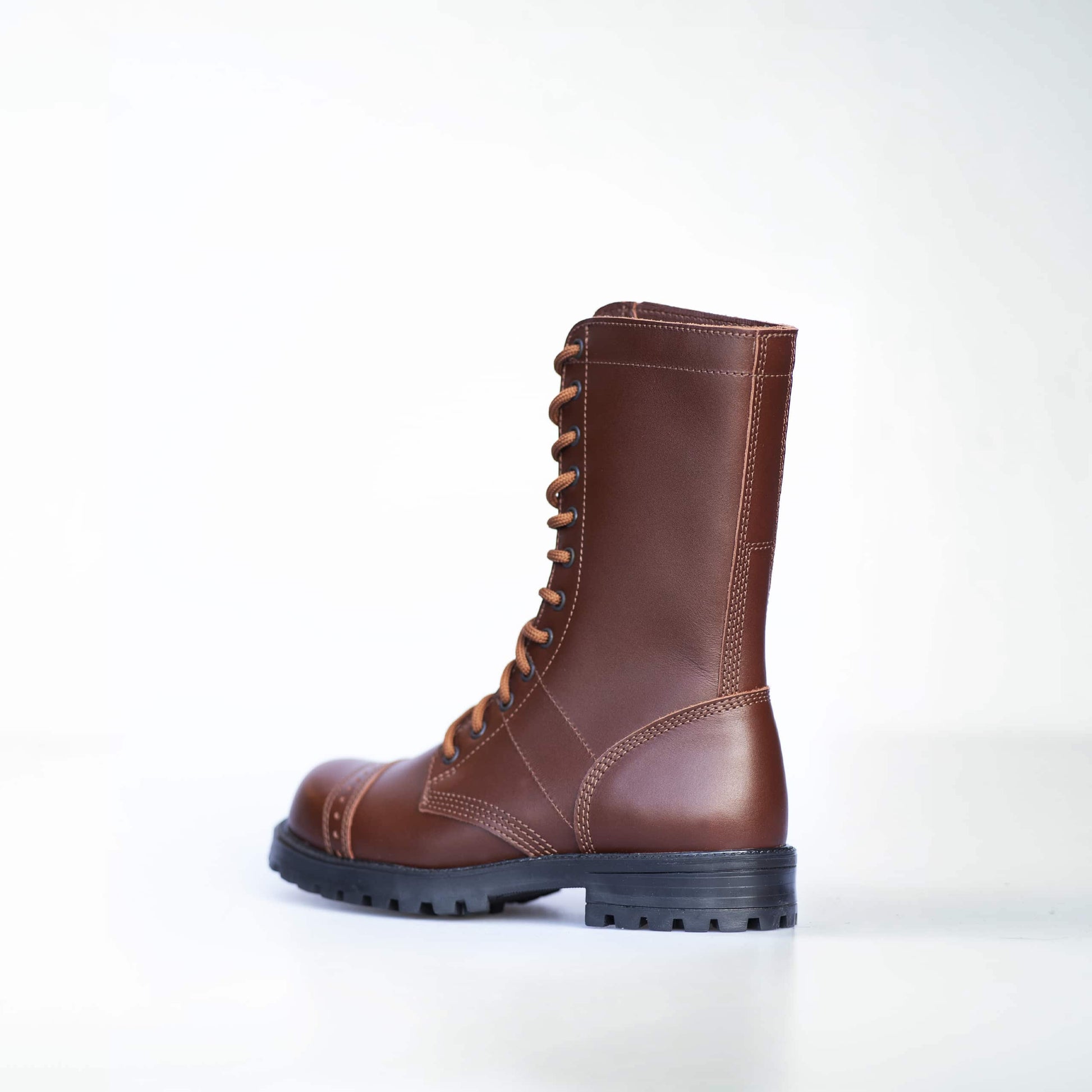 516 aka High Aviator Boots - Brown - ORÉA PARIS