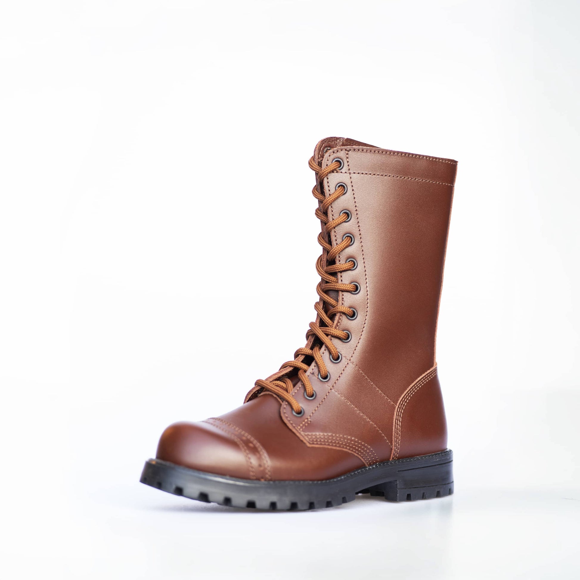 516 aka High Aviator Boots - Brown - ORÉA PARIS