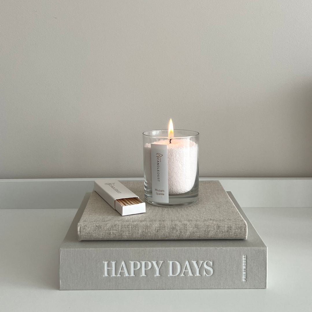 Powdered Candle in Glass - Dark Honey 160g - ORÉA PARIS